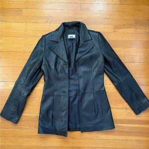 Women's Black Leather Jacket